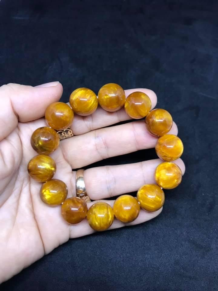 [HCM]VÒNG TAY DƯƠNG BIỂN VÀNG 14LY