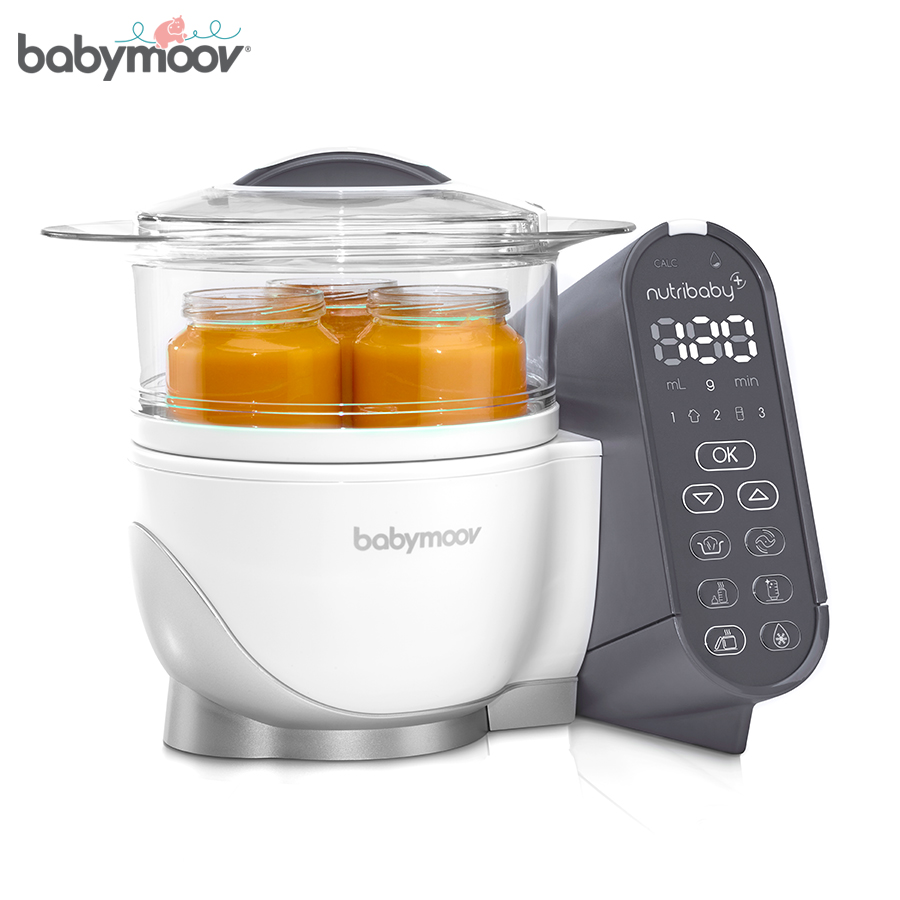 MÁY XAY HẤP ĐA NĂNG NUTRIBABY 5IN1 PLUS BABYMOOV (KEM)