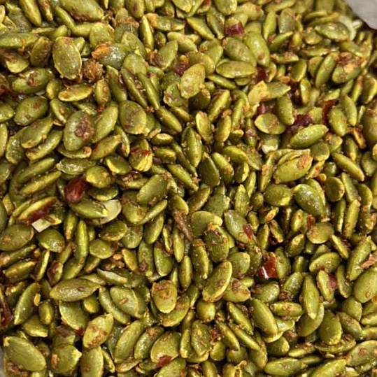 Nhân hạt bí xanh rang tỏi ớt - 500gr