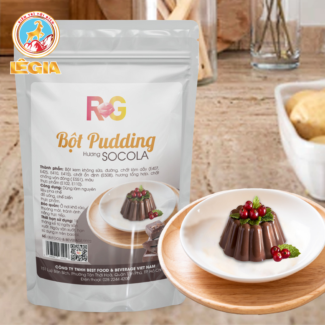 BỘT PUDDING SOCOLA R&G 1Kg - TOPPING TRÀ SỮA