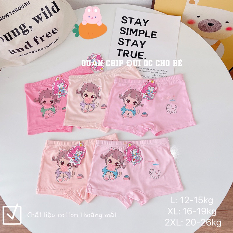 Set 5 quần chip đùi cho bé
