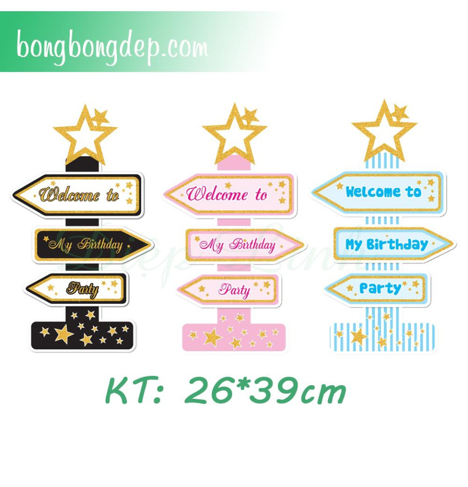 Cây welcome trang trí sinh nhật cho bé cao 40cm