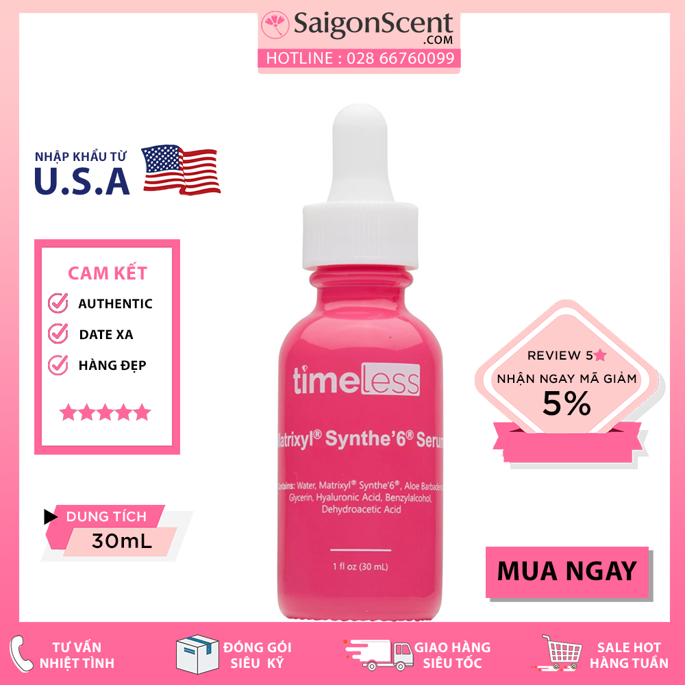 [HCM][Saigon Scent]  Tinh chất chống lão hóa Timeless Matrixyl S6 + HA ( 30mL )