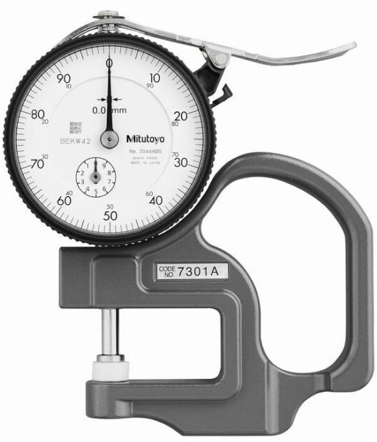 0-10mm Đồng hồ đo độ dày Mitutoyo 7301A (Dòng đời mới, tương tự 7301)