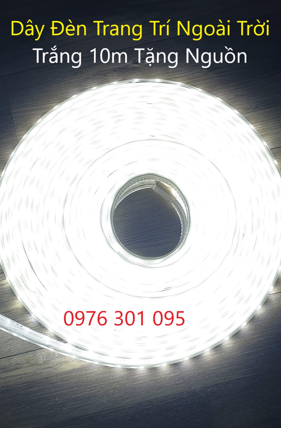 Cuộn Led Dây Đôi 2835 - 100M (2 Hàng Led Đôi) + Tặng 5 Dây Nguồn - Đèn Led Thiên Vân