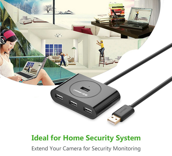 Hub USB Ugreen 4 Cổng 2.0 20212 (5m) - UGREEN 20212