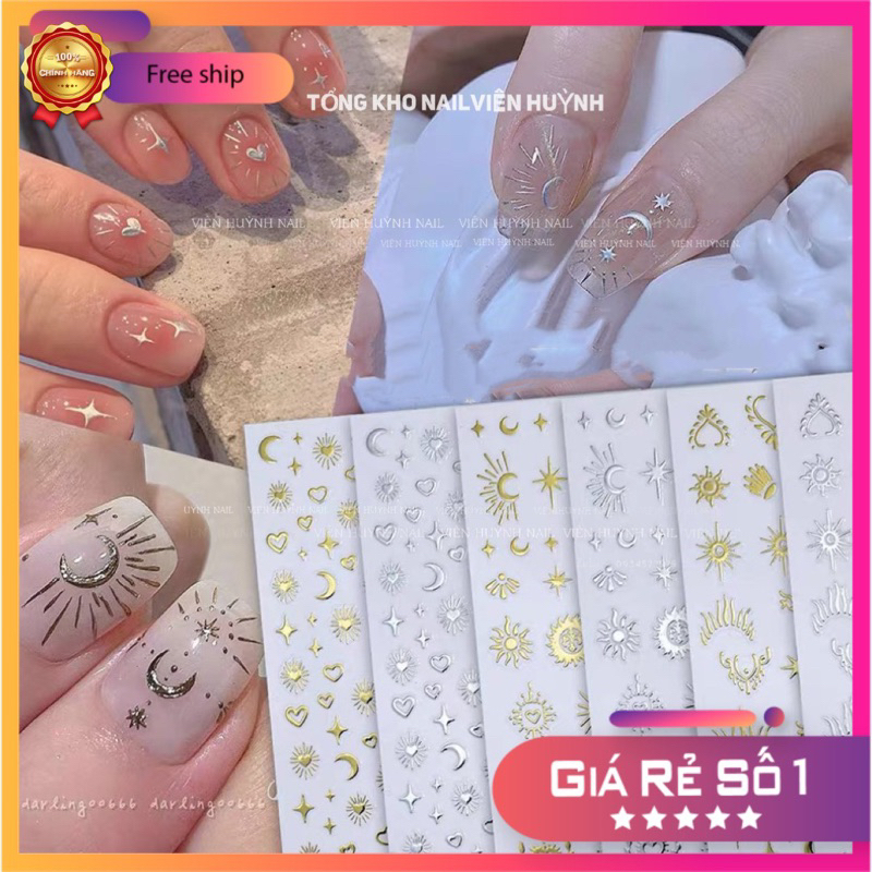 Sticker dán móng mặt trăng
