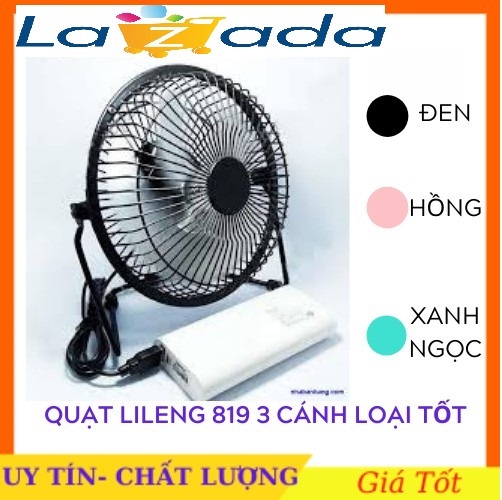 Quạt usb mini fan lồng sắt 13cm quay 360 độ tiện dụng - fan lileng 819 tpf1