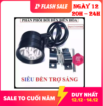 Đèn trợ sáng pha led L4 ngắn siêu sáng 2019 hỗ trợ ánh sáng và trang trí - Bảo hành 6 tháng + Led 2021
