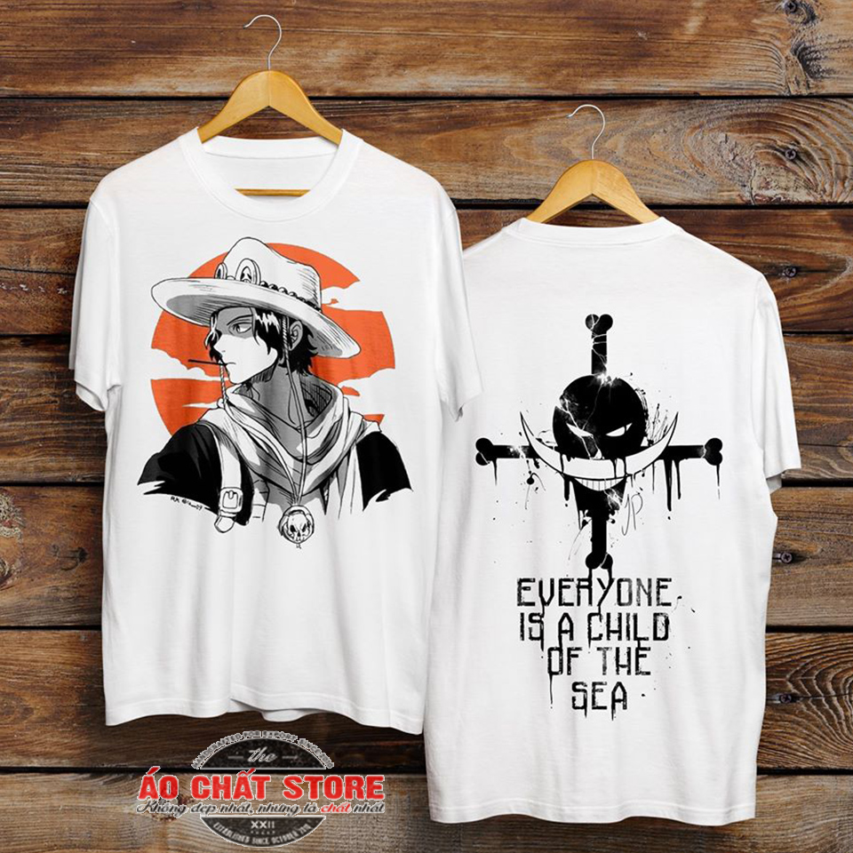 Áo đảo hải tặc hỏa quyền portgas d ace áo thun one piece ace siêu độc op51