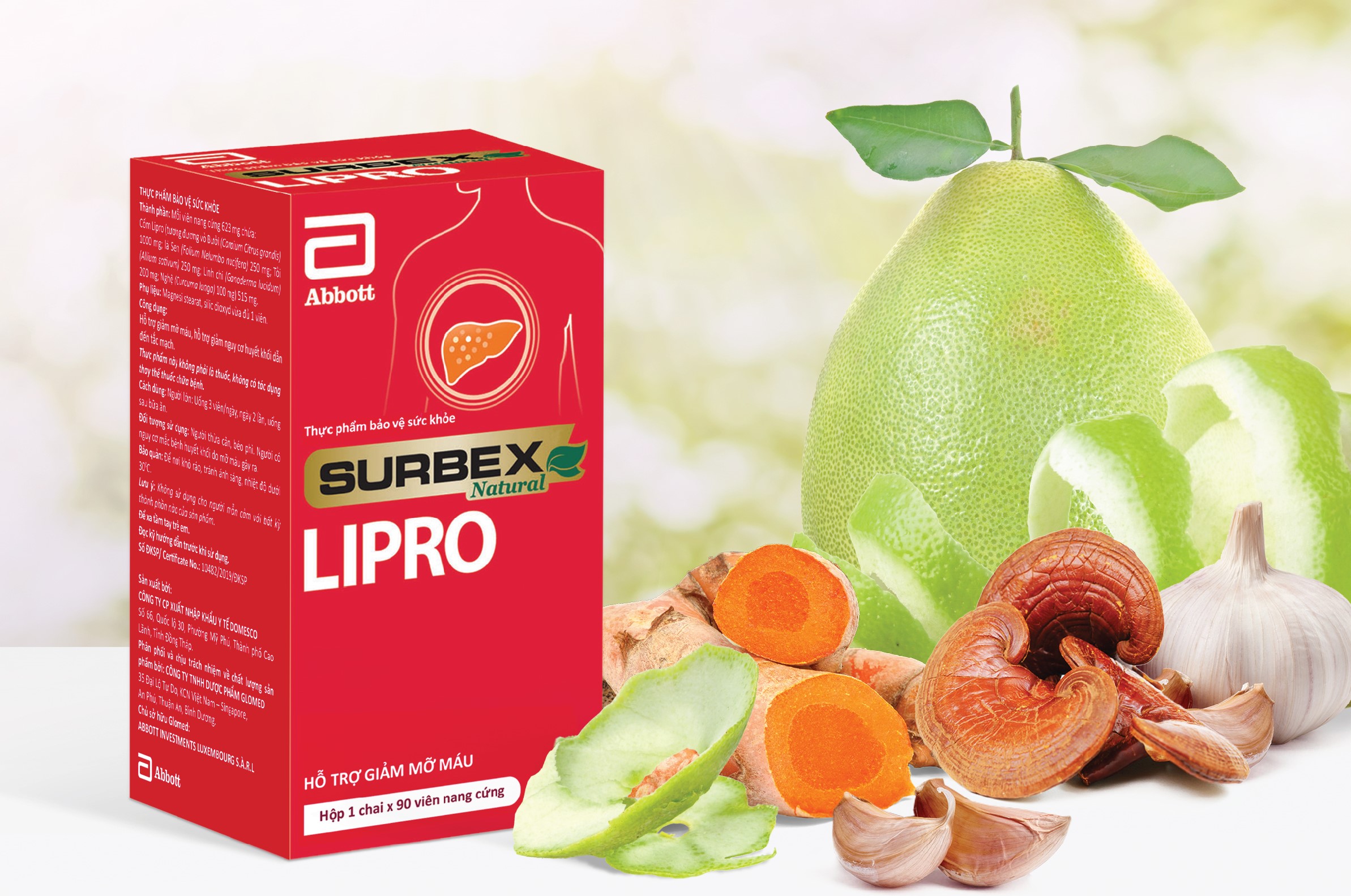 SURBEX ® NATURAL LIPRO – Hỗ trợ giảm mỡ máu (Lọ 90 viên)