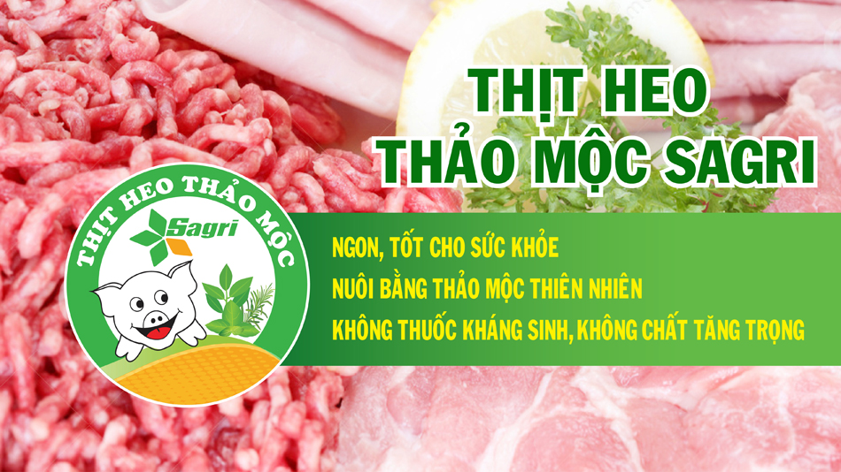 Thịt vai heo Thảo mộc Sagri 1kg - [Giao Ngay Tại HCM]