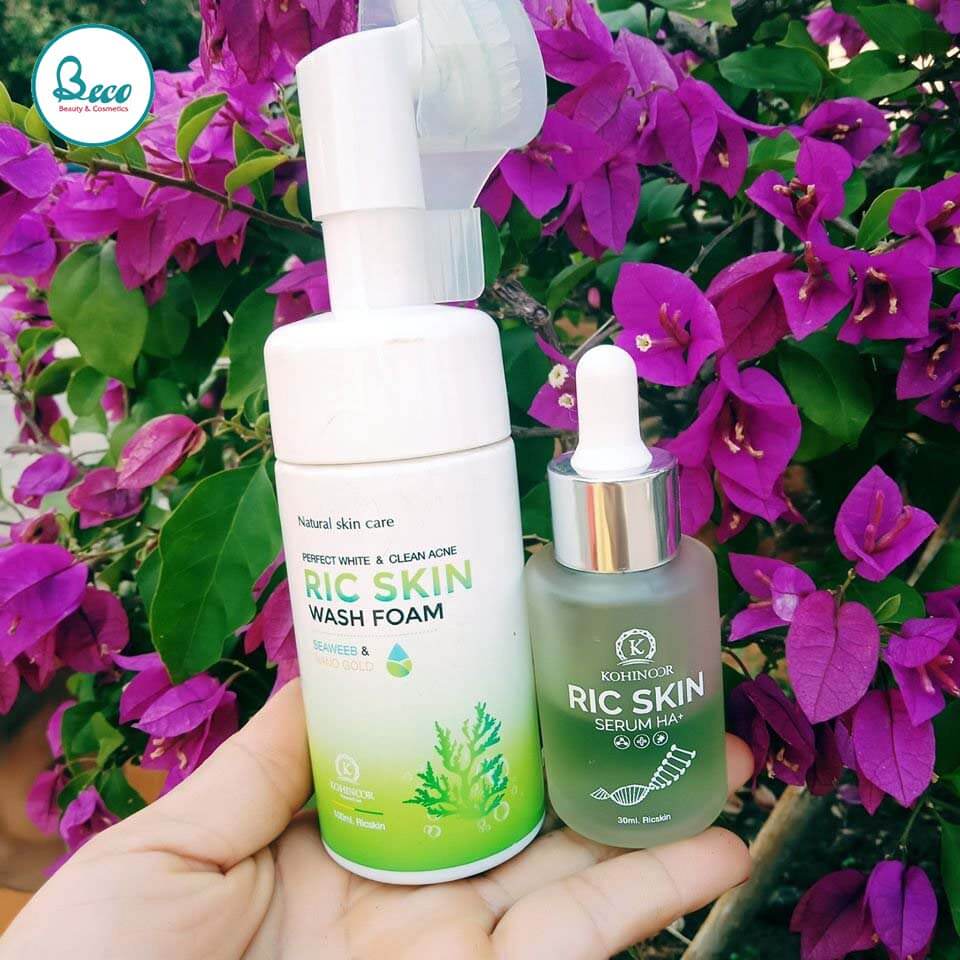Combo Serum + Sữa rửa mặt Ric Skin Wash Foam [BC1341]