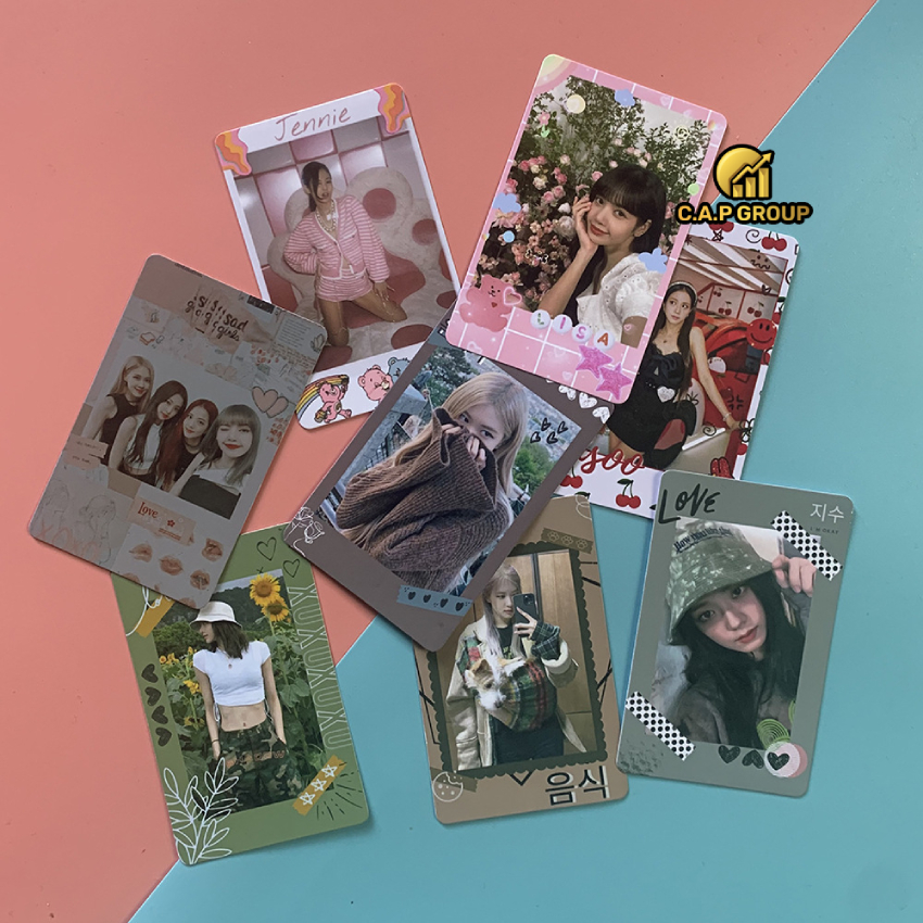 Thẻ Lomo BlackPink bo góc Thẻ card Album Thần Tượng Kpop - Bộ 10 tấm hình