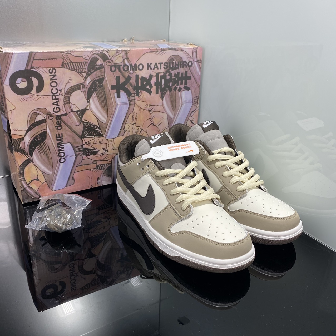GIÀY SB DUNK LOW OTOMO NÂU TRẮNG LAI AU - GIÀY TH