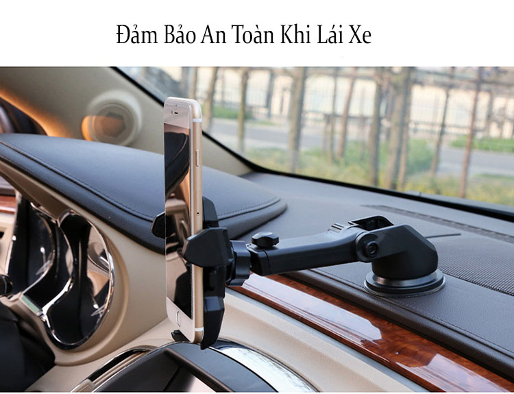 Giá đỡ điện thoại trên ô tô xoay 360, bám dính trên nhiều bề mặt mẫu 2