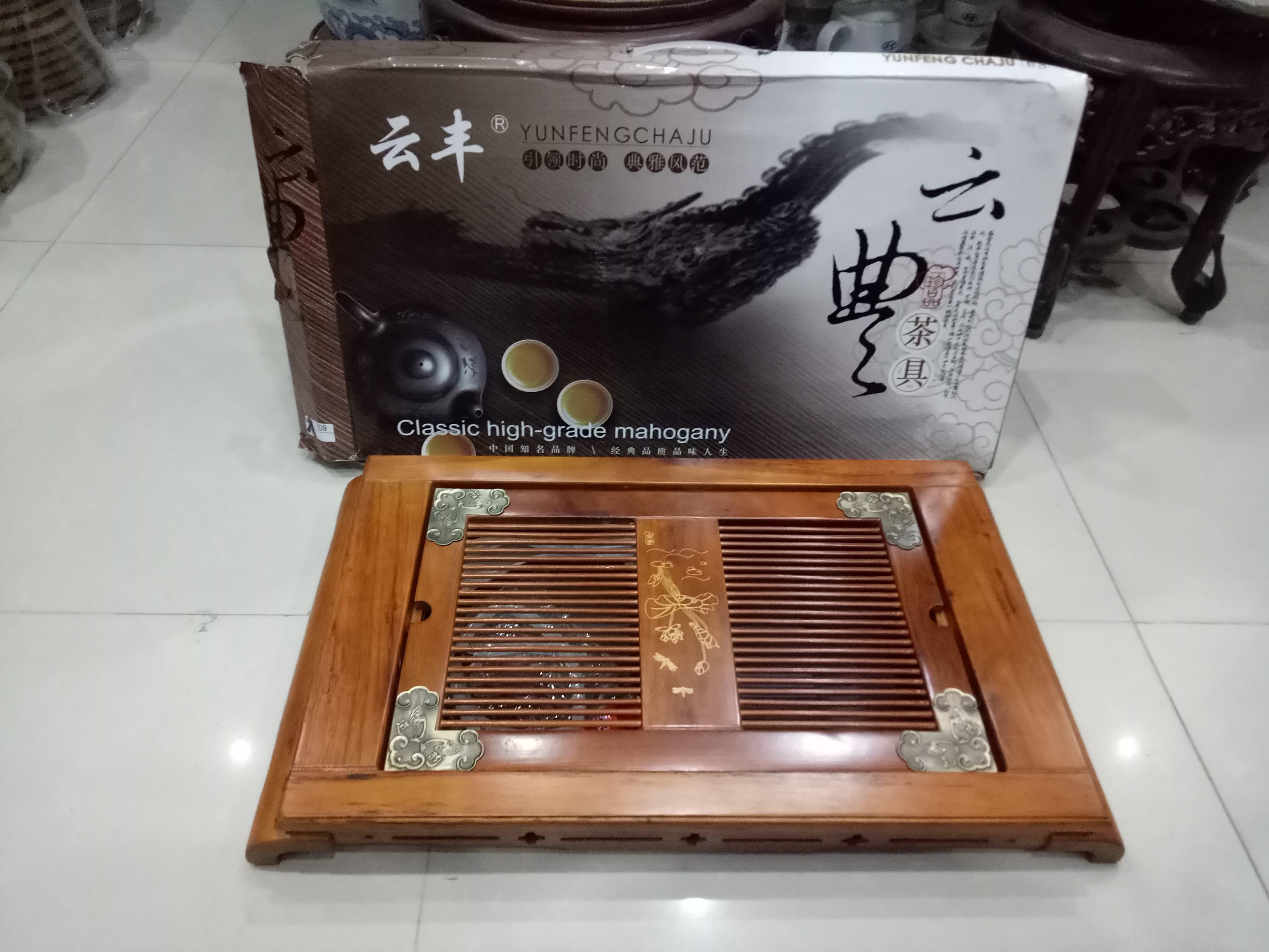 Khay đựng ấm chén bằng gỗ