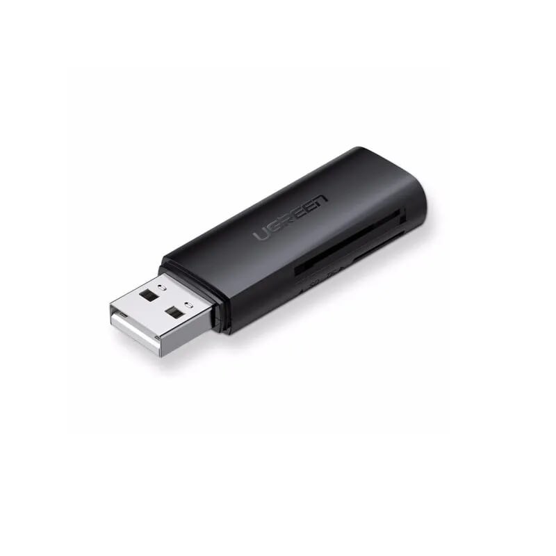 Ugreen 60721 đầu đọc thẻ usb 2.0 hỗ trợ thẻ sd/tf màu đen cm264