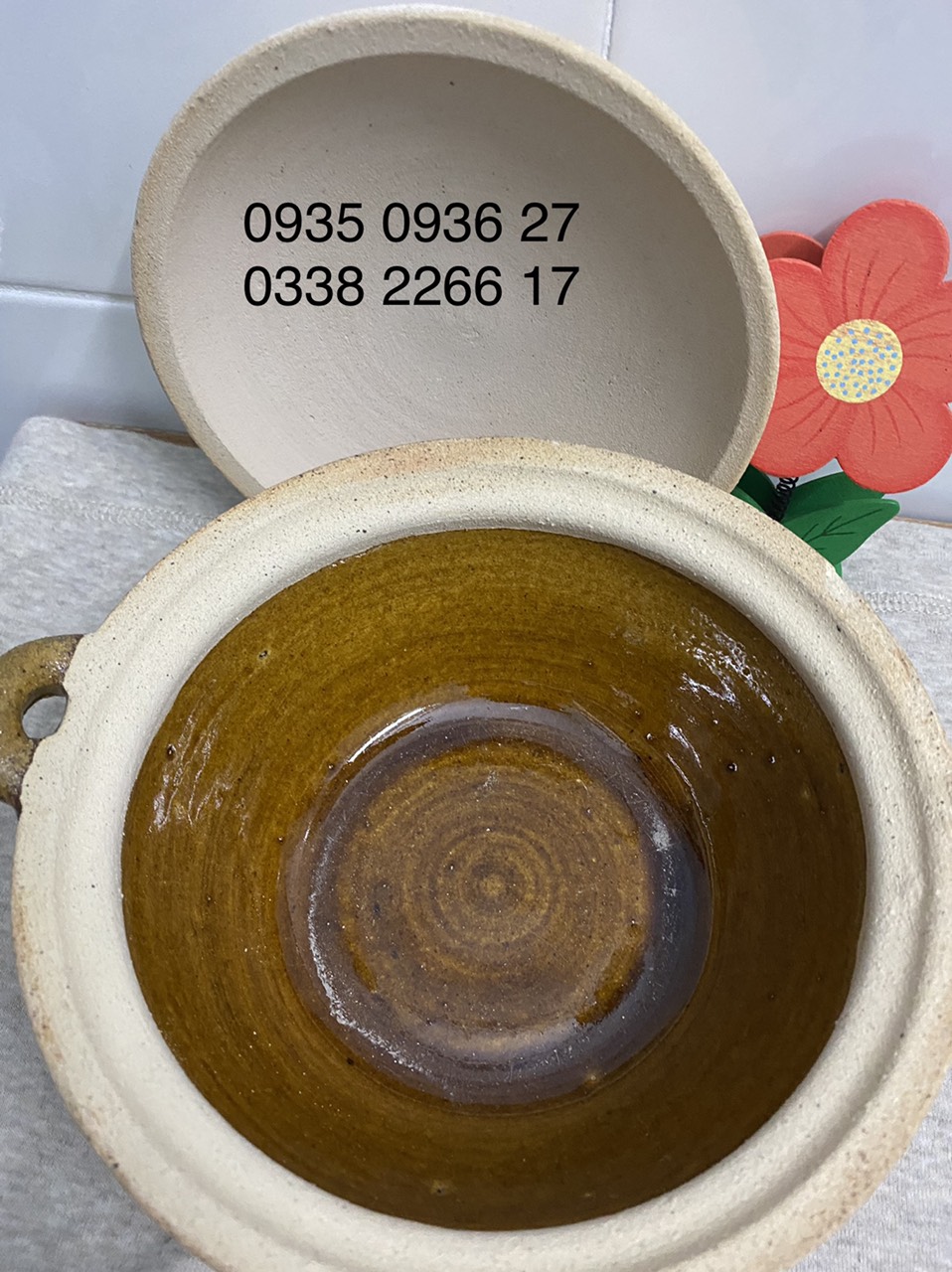 278.  Nồi tráng men đất cát trắng Phú Yên