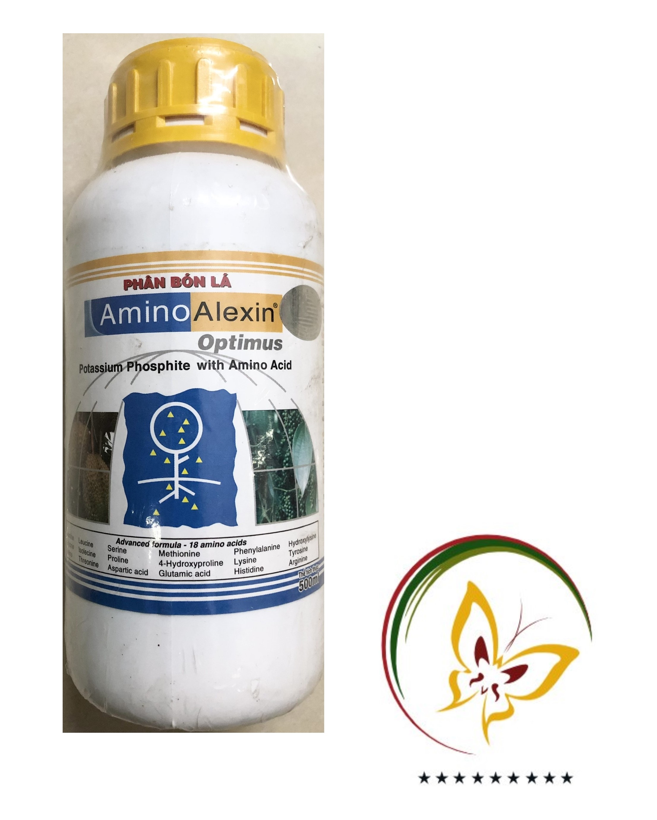 Phân bón amino alexin optimus potassium phosphite with amino acid - phân bón lá - #055a# 500ml