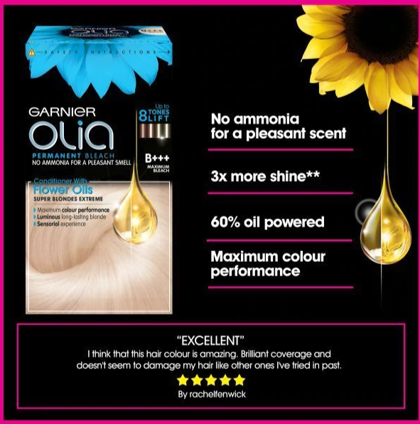 Thuốc tẩy tóc Garnier Olia Permanent Bleach (Bill Anh)