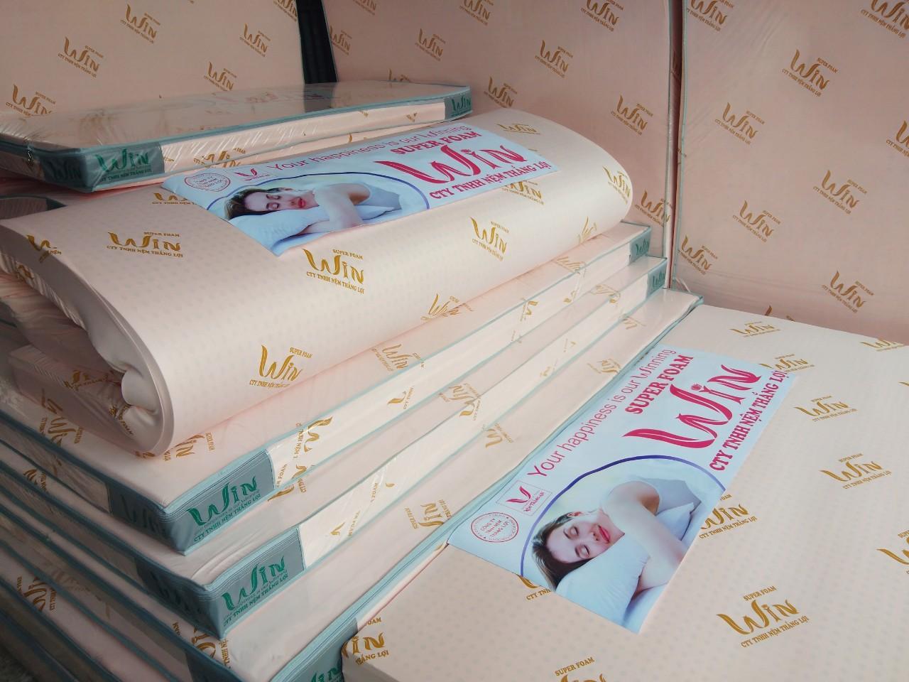 Nệm cao su 1m8x2mx15cm Super Foam Win Thắng Lợi cao cấp