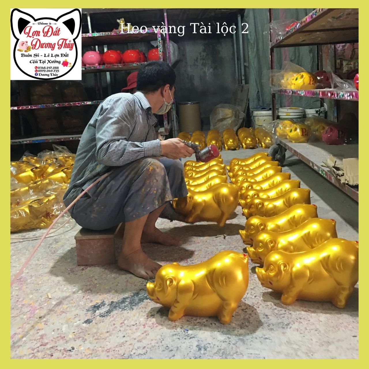 Heo đất, lợn đất, Heo Vàng Tài Lộc 3 size To