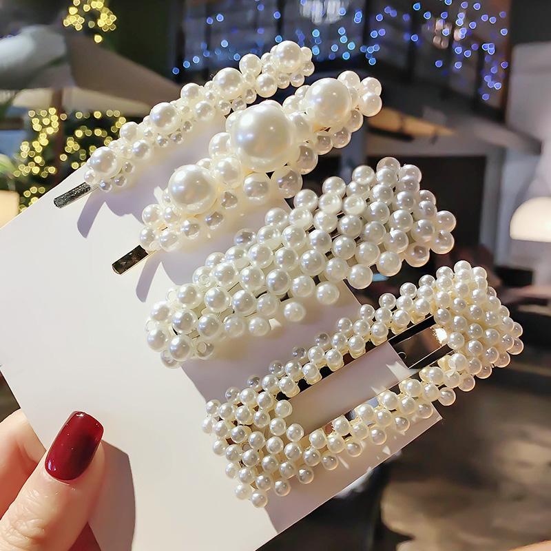 Set 5 kẹp tóc ngọc trai hot hit