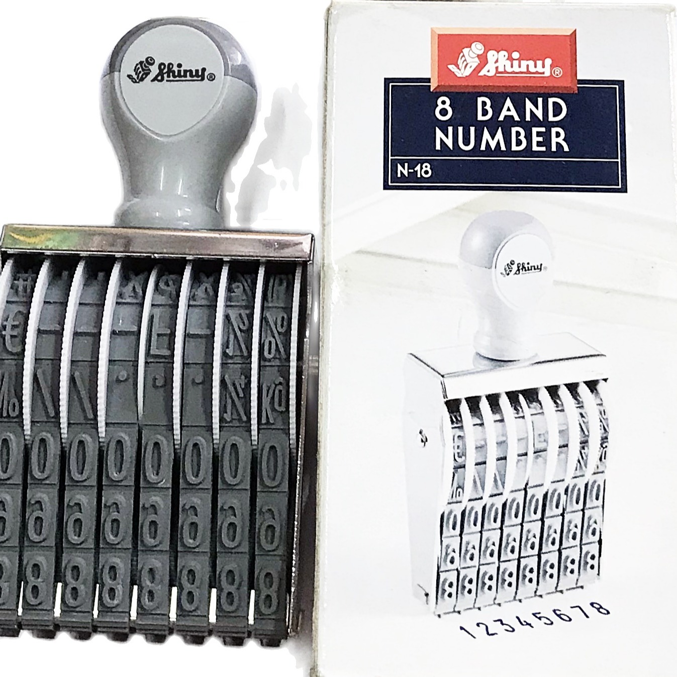 Dấu đóng 8 số cao 9mm Shiny N18 ( 8 Band Number Stamp )