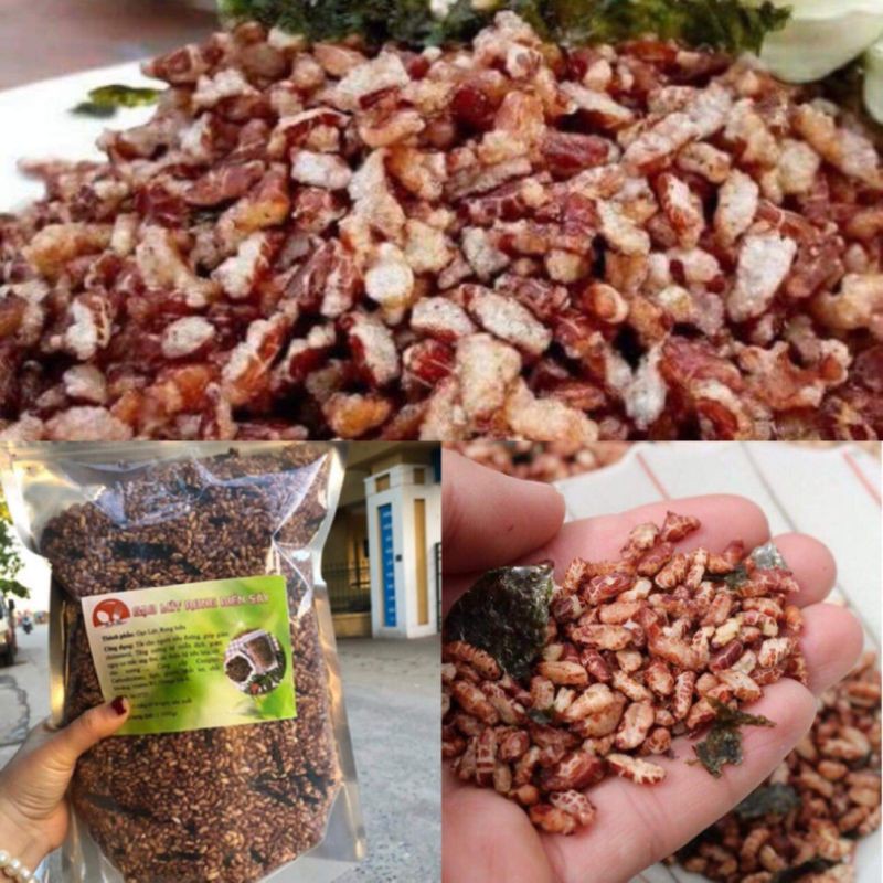 Cốm gạo lứt rang rong biển siêu ngon|gói 500g