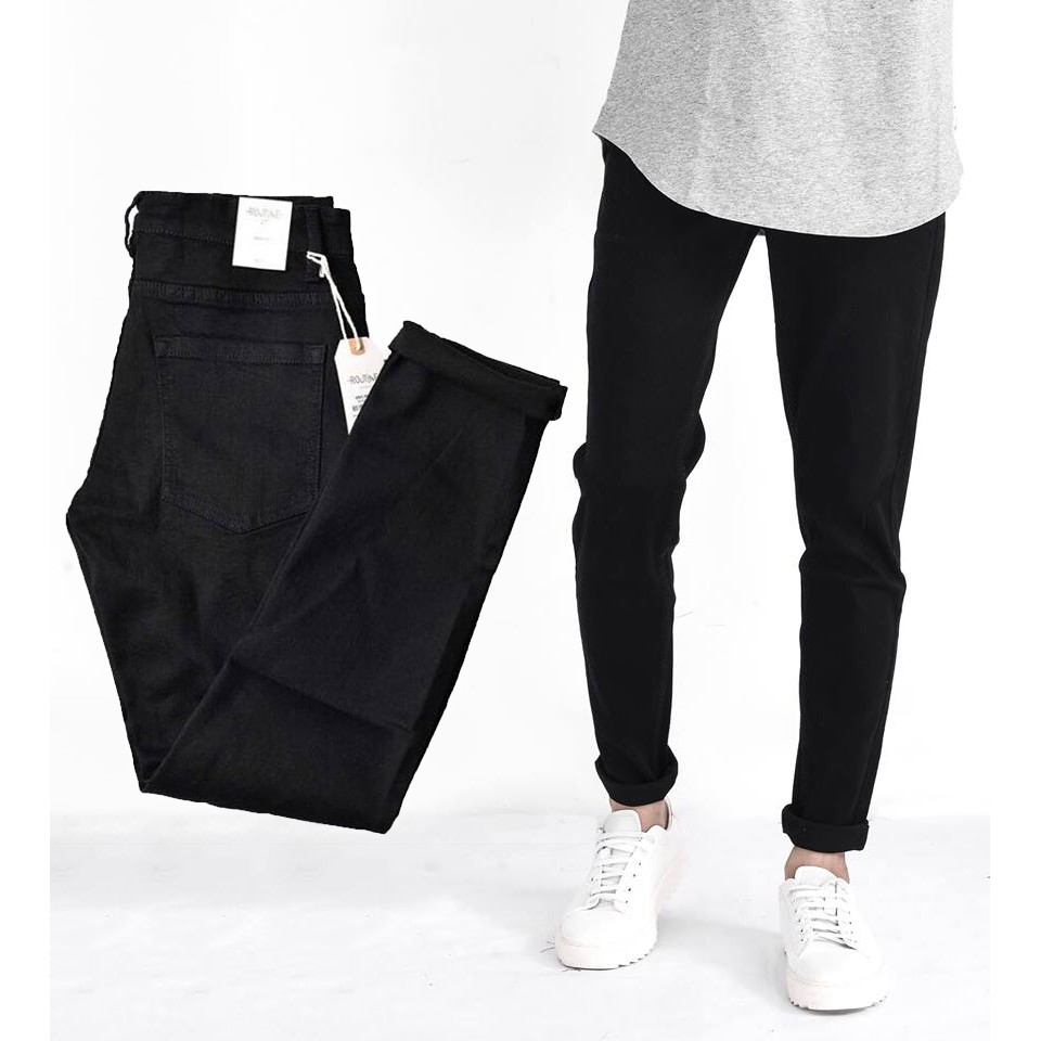 Quần jeans nam giá rẻ màu đen trơn mẫu mới giả rẻ độc lạ phong cách trẻ quần bò nam đẹp quần đen nam quần nam giá rẻ quần dài nam giá rẻ KINH ĐÔ THỜI TRANG UNI