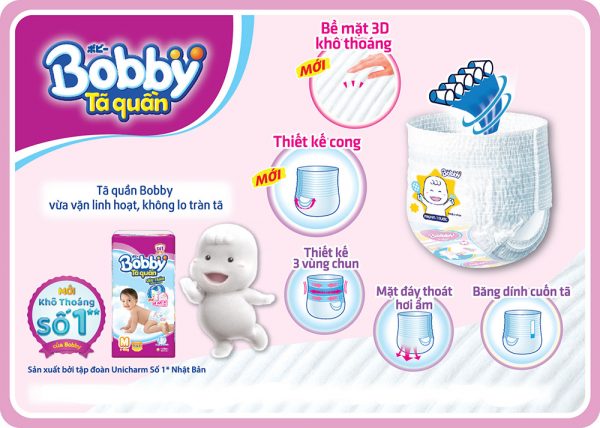 Tã Bĩm Dán BoBBy siêu mõng M48