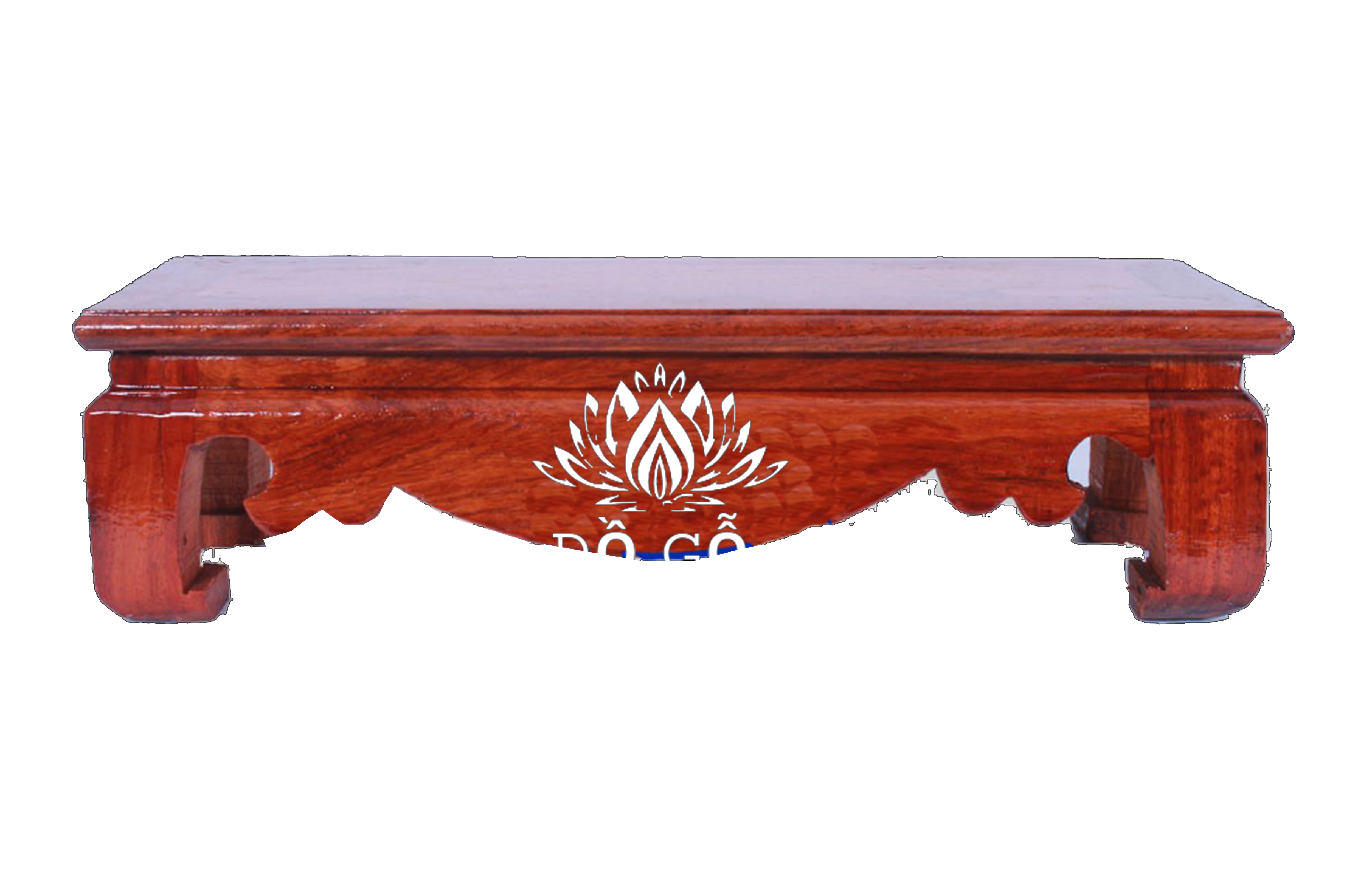 Đế kê khung ảnh thờ,Kỷ chữ nhật gỗ hương cao 10cm sâu 13cm 6 chiều dài