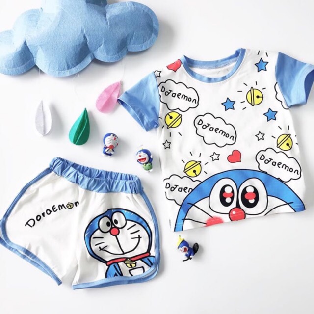 HOT | BỘ DORAEMON CUTE CHO BÉ 8-18KG SHOP BEECOW