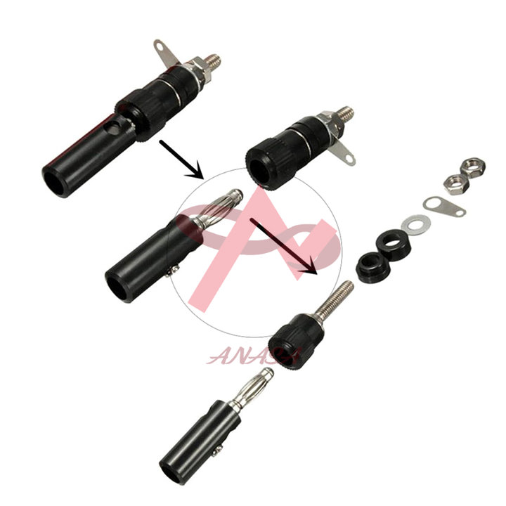 Jack Bắp Chuối 4mm Đỏ