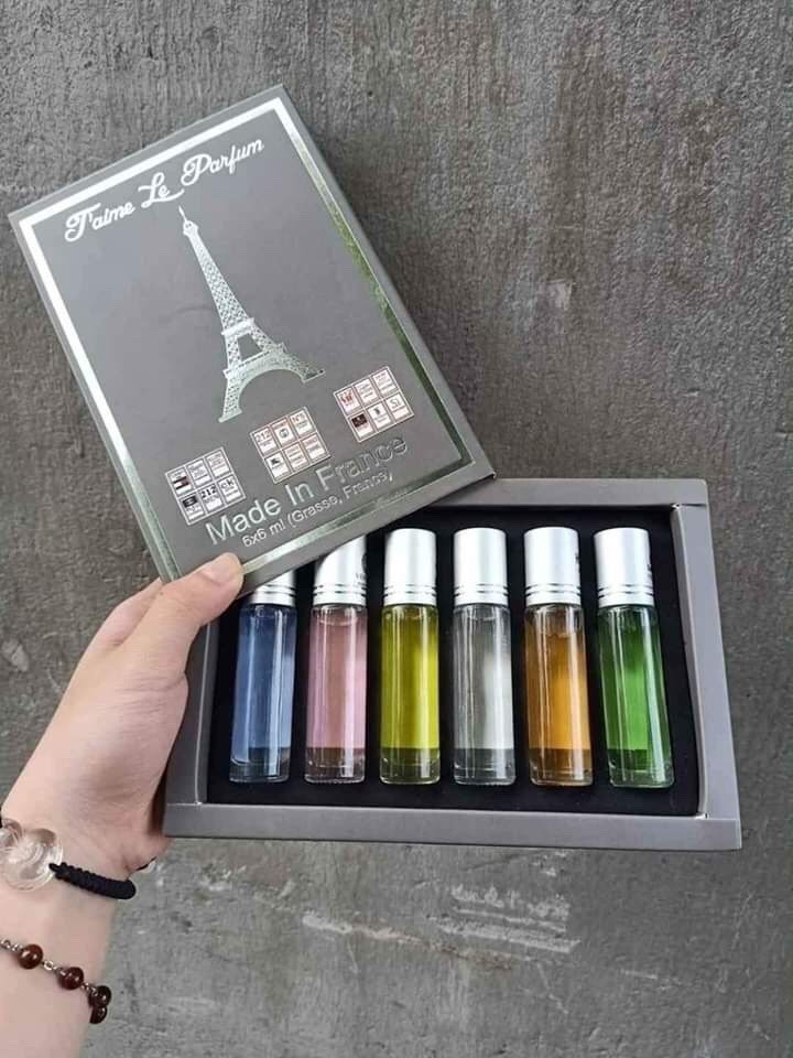 [HCM]NƯỚC HOA MINI SET 6 CHAI 6ML thơm lâu