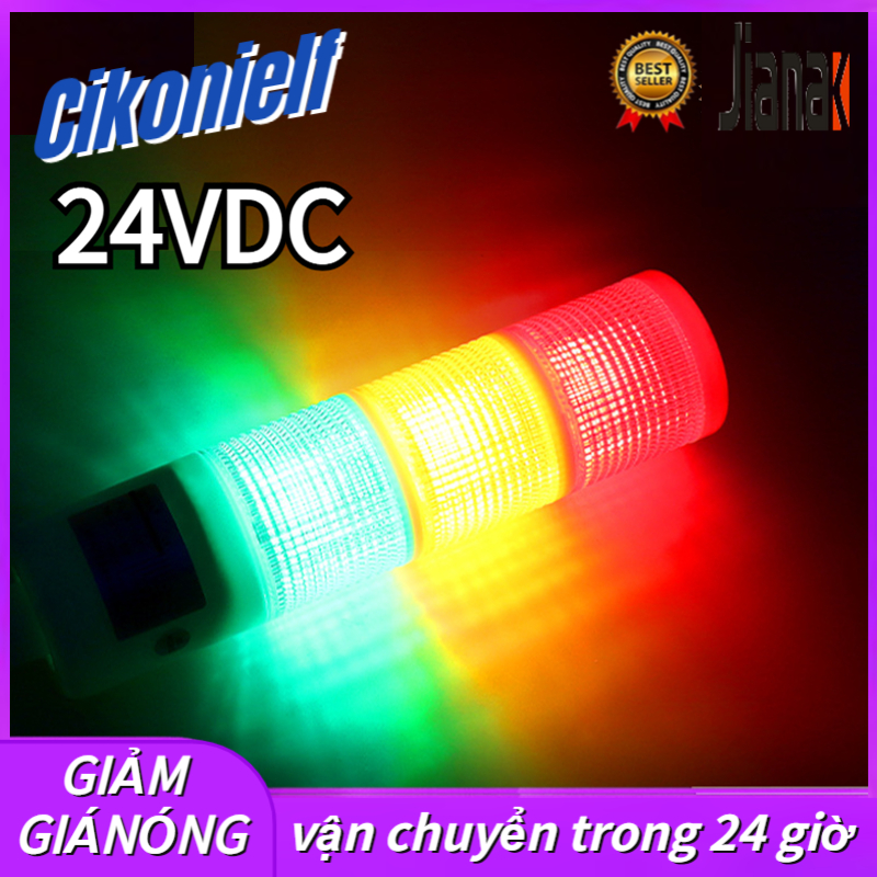 Industrial Warming Light 3-Layer LED Signal Tower Foldable Alarm Light 24VDC