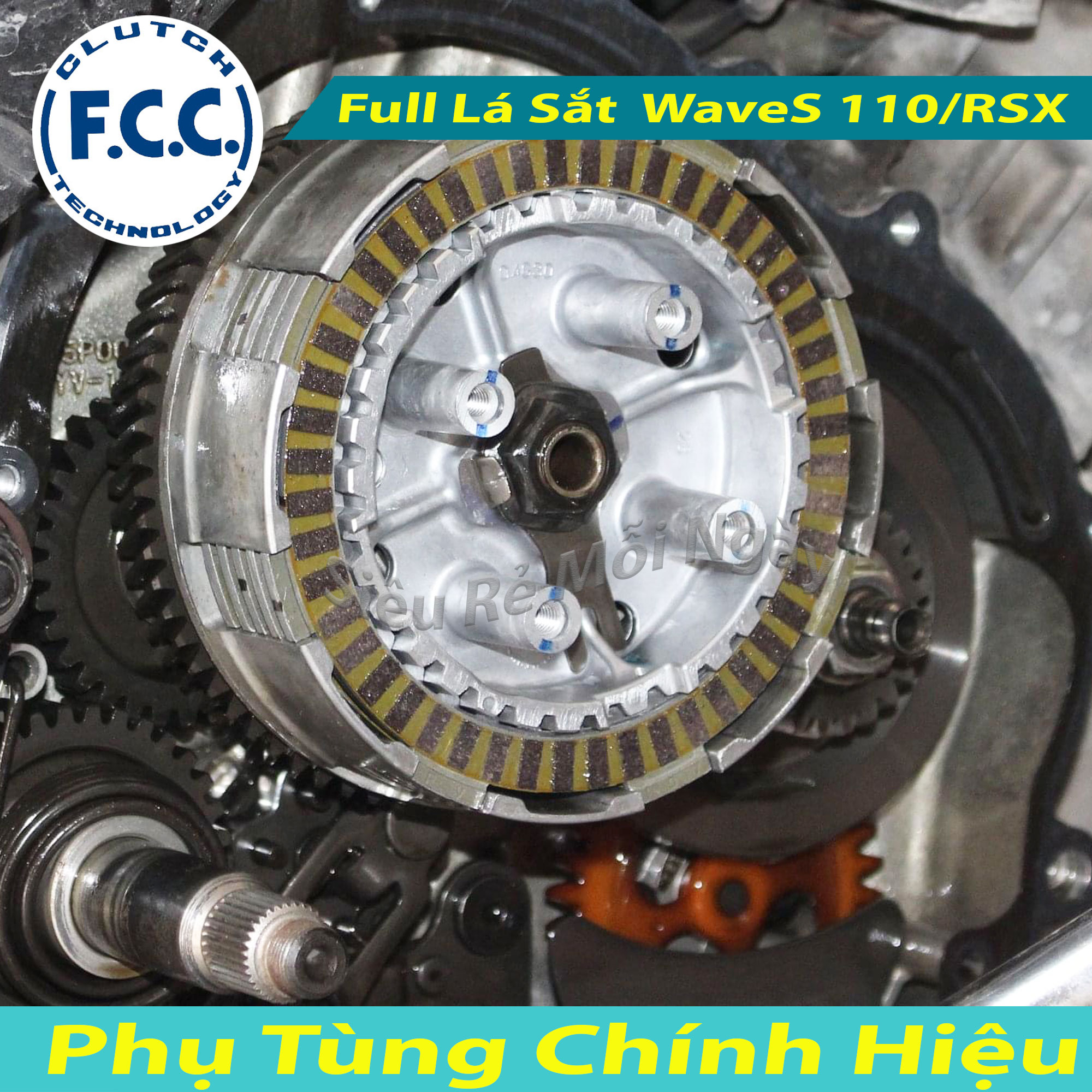 [HCM]Bộ 3 Lá Sắt FCC Honda  WaveS 110 Wave RSX