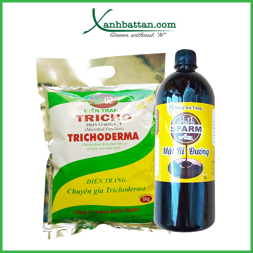 Bộ Đôi Mật Rỉ Đường 1 Lít Và Nấm Đối Kháng Trichoderma 1kg