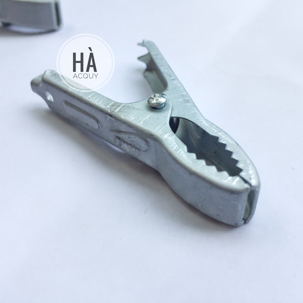 10 cặp Kẹp bình Acquy Xám Nhỏ 30A – 6.5Cm