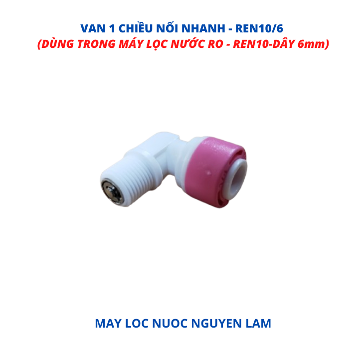 Van 1 Chiều Máy Lọc Nước RO-(Dùng Kết Nối Vào Vỏ Màng RO)