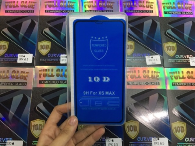 Kính cường lực 10d full màn hình dành cho ip xs max