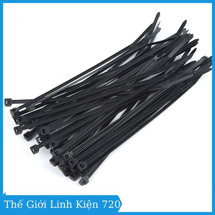 Gói 1000pcs dây thít đen 3x100mm