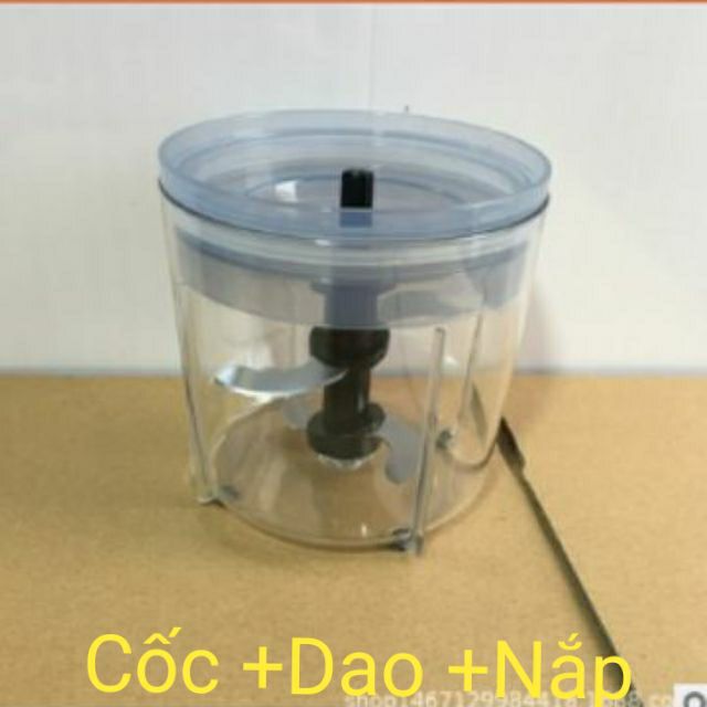 Cốc kèm dao cho máy xay osaka nắp nâu