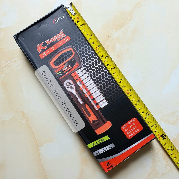 Bộ tuýp khẩu 1/4 kapusi nhật bản-bộ tay vặn kèm khẩu vặn ốc, tuýp mở bulong, bộ điếu mở ốc, bộ khẩu mở siết ốc, bộ tuýp