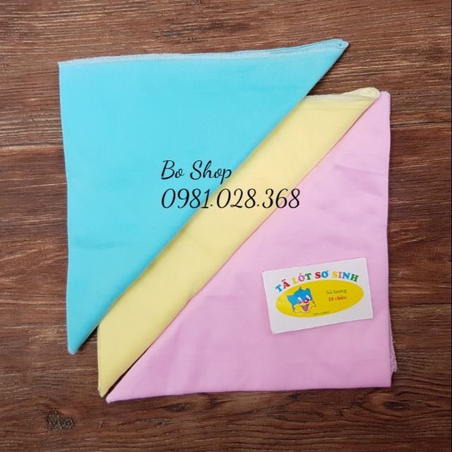 Set 5/10 Tã màu chéo sơ sinh Hằng Trang