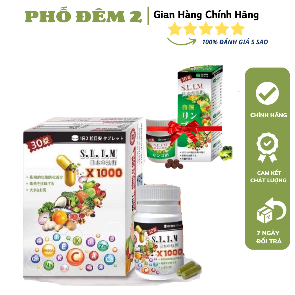 [HCM](TẶNG XỔ MỞ) Viên Uống Giảm Cân Giảm Béo Nâng Mông Slim & fit