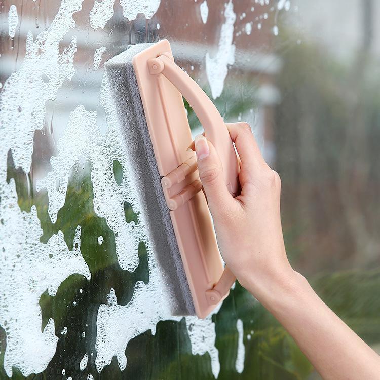 Dụng cụ vệ lau vệ sinh kính nhà cữa tạo bọt biển gấp gọn 22-5-8cm đa năng
