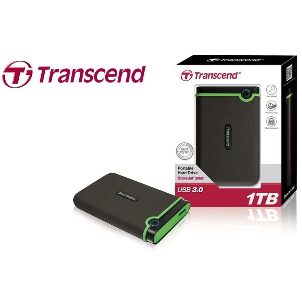 Box Hdd ổ cứng di động 1TB  2TB Transcend USB 3.0. Vi Tính Quốc Duy.