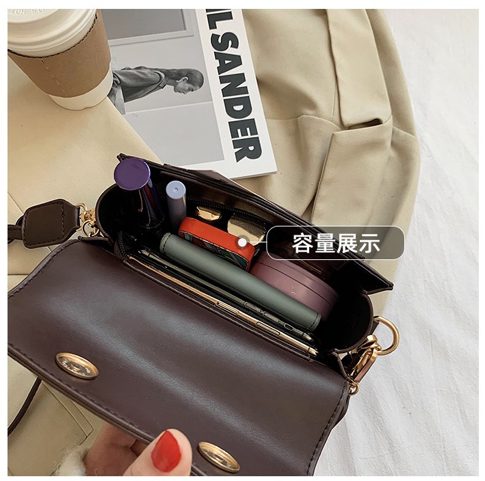 Túi da nữ đeo chéo form đáy tròn - MA241